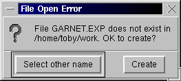 file open error