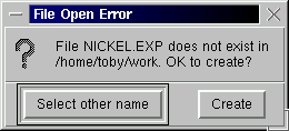 open error