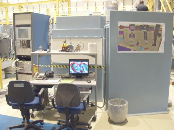 View of the AND/R instrument control area