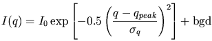 Peak Gauss Equation 1