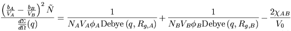 Tow Homopolymer RPA equation 1